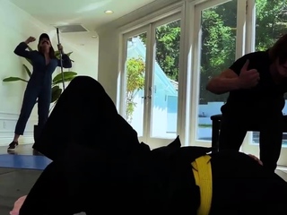 Judo then scorching hooter poking of trampy housewife