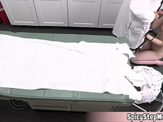 Gorgeous wife Artemesia going to visit the nasty physician and her labia will have a exclusive treatme