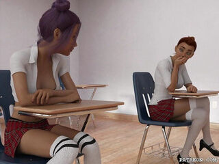 Illuxxxtrandy strong fuckfest with a Big-booty Student: Cum-thirsty, wide open bum, and cascading labia in red-hot, hard-core humping