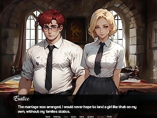 School of Mysteria: beau Shares His whorey gal with His school roomy - scene three