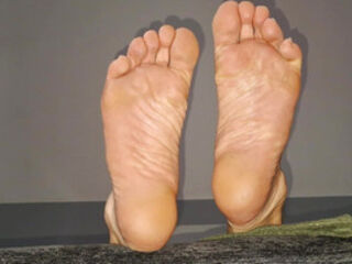 My feet from below