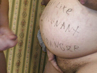 POV: Cheating wifey white Mari meet her hotwifey husband with a surprise written on her preggie tummy