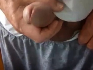 Mature Daddy Strokes His Big Cock on Webcam