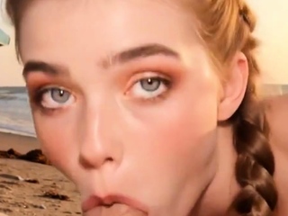 Blonde braided beach blowjob bluehair lingerie fuck