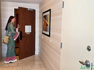 Cheating wife gets anal fucked in her hotel room