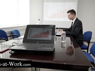 Buxom Liza Del Sierra gets railed in the office