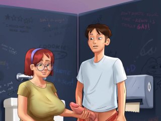 Summertime Saga - Part 83 - Nerdy Judith ultra-kinky hand-job By LoveSkySanX