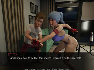 Jimmy's clumsy Adventures Part 15 (Stepsister's breast banging & oral job at the Gym)