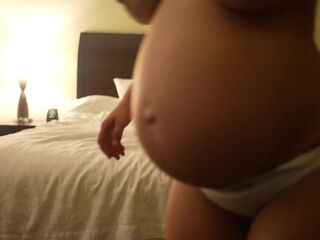 Cheating Preggo Hotwife Gets Creampied by Bull And Cuckold Hubby Cleans It