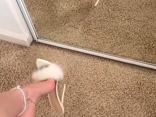 First-timer podophilia gf inhales and gives a feet wank
