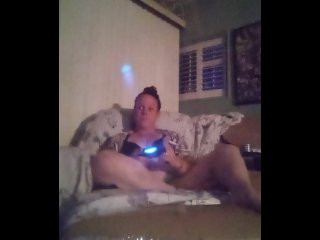 Cougar Filming Herself frolicking flick Games In Her dark-hued boulder-holder and underpants