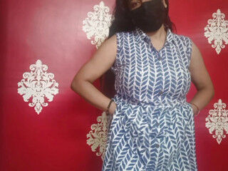 Indian good-sized Tits mummy Lavisha from Village in traditional dress- Caught fingerblasting wooly vagina and good-sized mammories