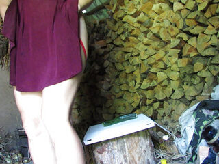 Dumping from shagging zucchini. Messy converse