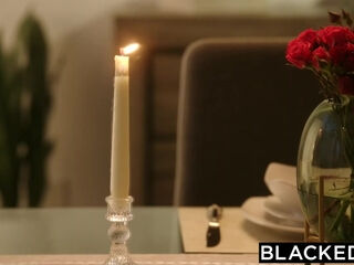 Busty milf Brandi takes his huge BBC balls deep in her pussy