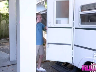 MILF invites me to her trailer and I cannot resist her charms