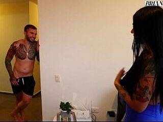 Colombian STEPSISTER with a big ass and tattoos, La Rola wants her blond stepbrother'_s cock - Brian Evansx