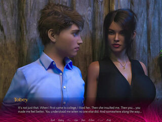 Being a wifey - v1.175 - Christine accepted Tobey as her bf and they smooched