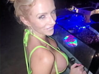 Towheaded Raver mega-slut Takes You To Rooftop To deep-throat And nail You
