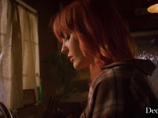 Blonde milf enjoying her first big black dick and it stretches her wide