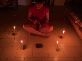 How to summon a spirit - Jasmine's nude adventures