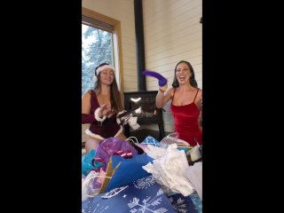 Christmas joy with Dani Daniels and Cherie Deville!