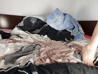 Unexperienced wifey drains with thumbs in honeypot and ejaculation with yells