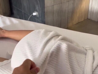 Step-mom cougar taunts Step sonny in motel point of view unexperienced