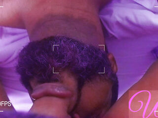 Deep throating on massive female chisel