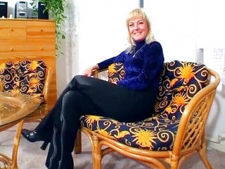 Senior German gal Gets smashed in the Living bedroom