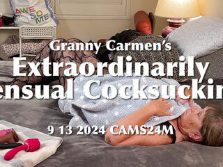 Grannie Carmen&#03nine;s Extraordinarily sensuous dickblowing nine 13 2024 CAMS24M