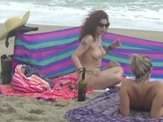 Exhibitionist cougars love their day on the beach