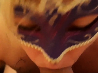 Mind-blowing French honey gargles a large manmeat