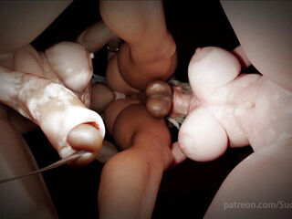 Nyl strenuous Threesome: steamy spunky fuckfest and gonzo