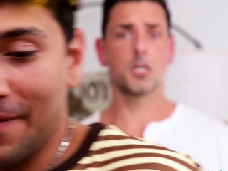 Angry wife lets three generations of men fuck her together