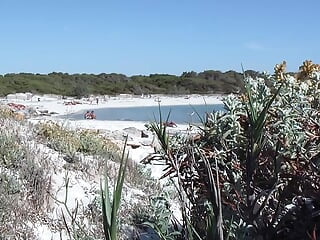 Unshod spycam on Es Trenc beach