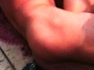 Close up doggy style sex action