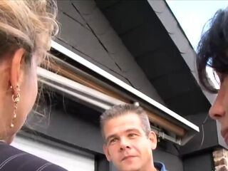 Mature lady teach a couple how to fuck