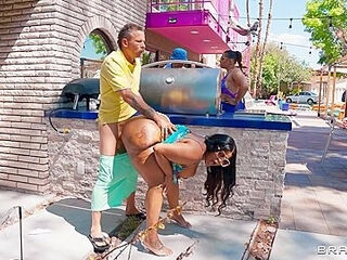 Scott pokes And Jayla Page In dark-hued plumper red-hot