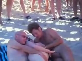 Wifey sharing at the beach