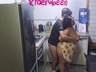 Step-mom boned By Surprise In Her Kitchen